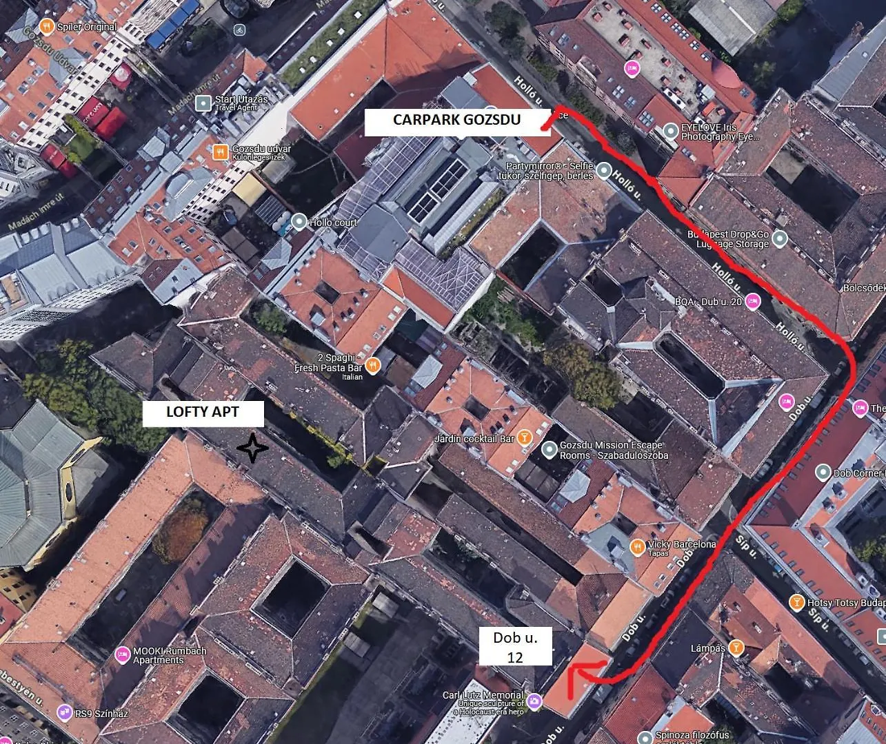 Lofty Apartment With Free Garage Near The Gozsdu Courtyard Budapest